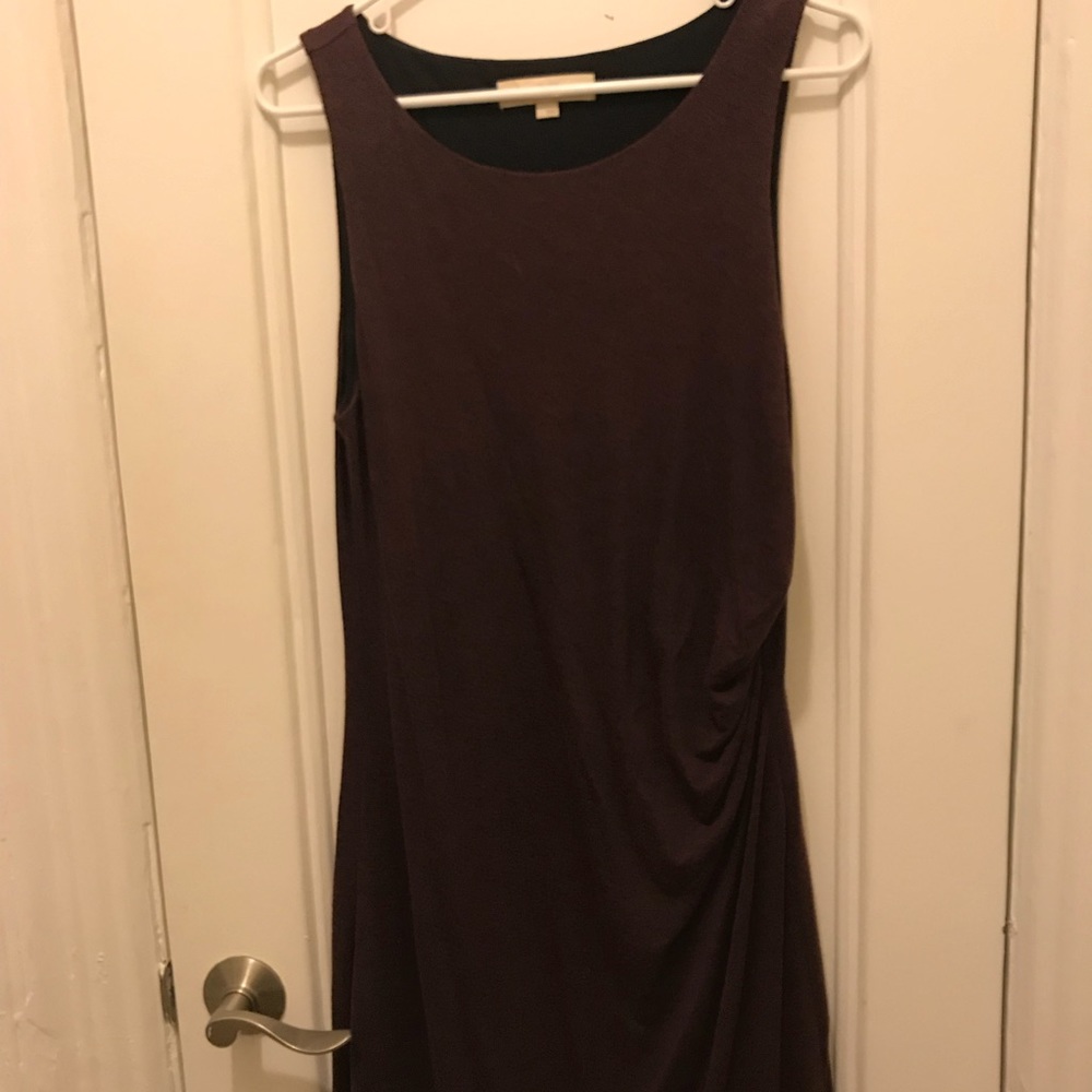 Loft cotton burgundy dress size Large